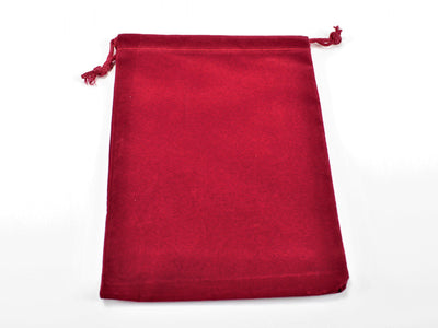 Dice, Dice Bag Suedecloth Large Red