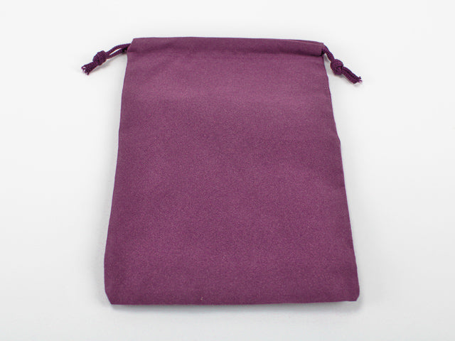 Dice Bag Suedecloth Large Purple