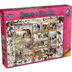 Stamp & Collage Horses 1000PC