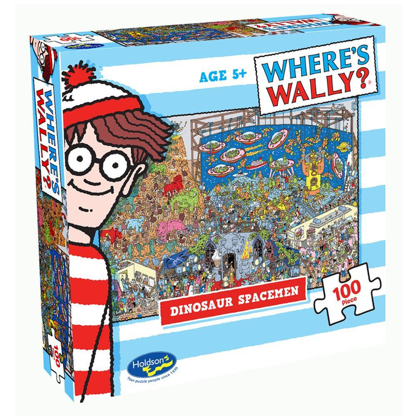 Where's Wally Dinosaur Spacemen 100PC