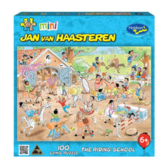 Jan van Haasteren: The Riding School 100pc Mini Puzzle