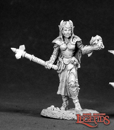 Reaper Dark Heaven Legends: Female Dark Elf Cleric