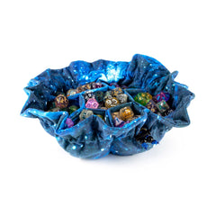 MDG Velvet Compartment Dice Bag with Pockets: Galaxy