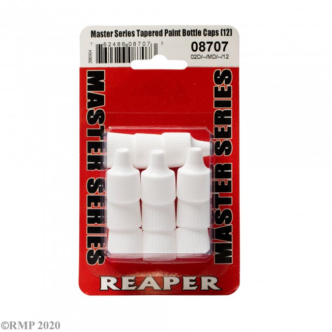 Reaper Master Series: Tapered Paint Caps 12 Pack