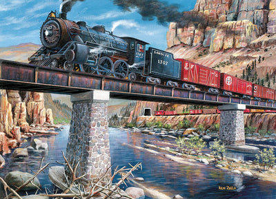 Jigsaw Puzzles, Cobble Hill: Stone Steel and Steam 1000pc Compact Puzzle