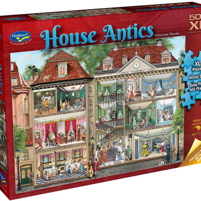 Jigsaw Puzzles, Holdson: House Antics – Victorian House 500pc XL Puzzle