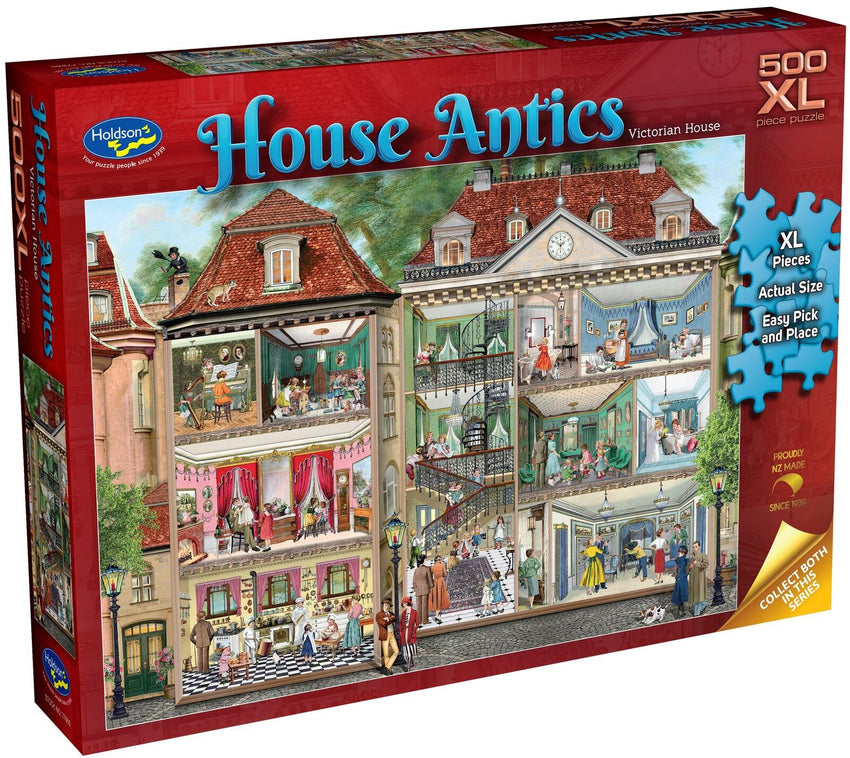 Holdson: House Antics – Victorian House 500pc XL Puzzle