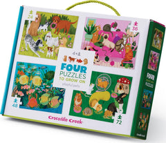 Crocodile Creek: Playful Pets 4-in-1 Puzzles