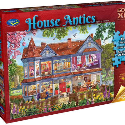 Jigsaw Puzzles, Holdson: House Antics – Spring House 500pc XL Puzzle
