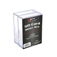 BCW 2-Piece Slider Box Clear 50 Count