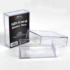 BCW 2-Piece Slider Box Clear 50 Count
