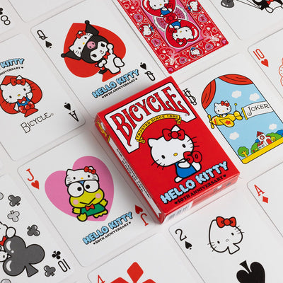 All Products, Bicycle: Hello Kitty 50th Anniversary Playing Cards