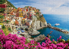 Enjoy Puzzle: Manarola with Flowers Cinque Terre 1000pc Puzzle