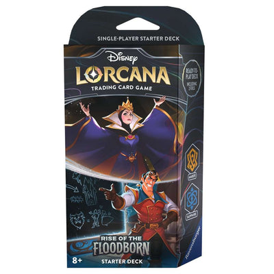 On Sale, Disney Lorcana TCG: Rise of the Floodborn Starter Deck Amber and Sapphire