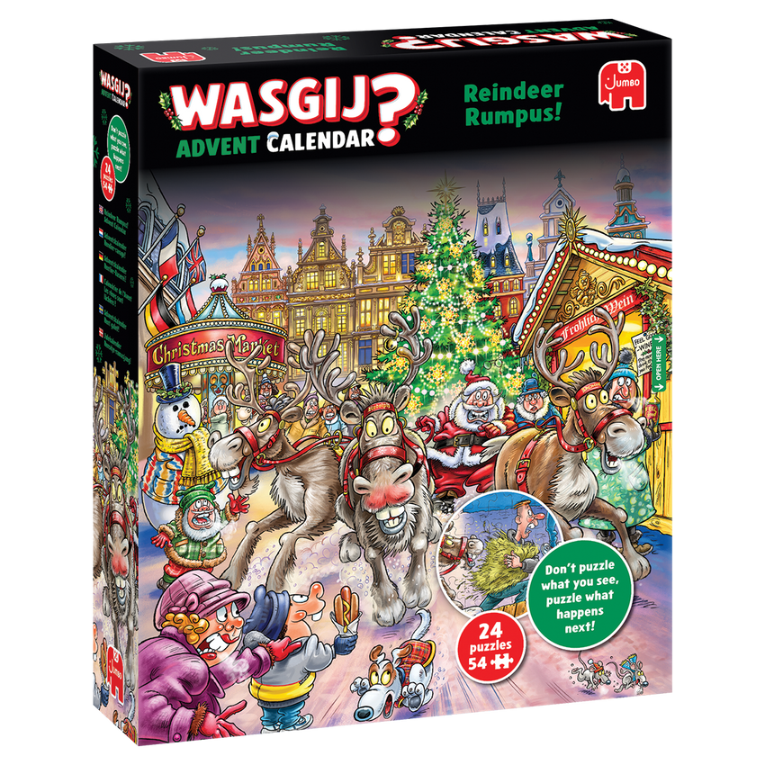 Wasgij Christmas Advent Calendar: Reindeer Rumpus!