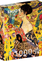 Enjoy Puzzle: Lady with a Fan by Gustav Klimt 1000pc Puzzle
