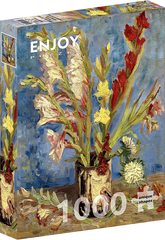Enjoy Puzzle: Vase with Gladioli and Chinese Asters by incent Van Gogh 1000pc Puzzle
