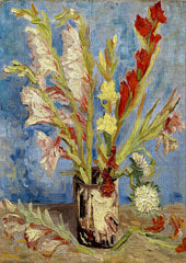 Enjoy Puzzle: Vase with Gladioli and Chinese Asters by incent Van Gogh 1000pc Puzzle