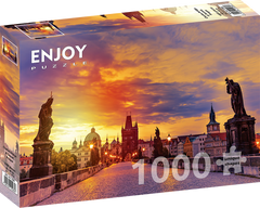 Enjoy Puzzle: Charles Bridge at Sunset 1000pc Puzzle