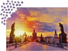 Enjoy Puzzle: Charles Bridge at Sunset 1000pc Puzzle