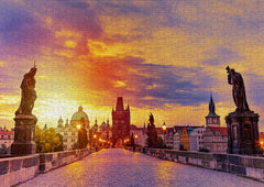 Enjoy Puzzle: Charles Bridge at Sunset 1000pc Puzzle