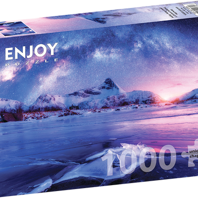 Jigsaw Puzzles, Enjoy Puzzle: Milky Way over Lofoten Island 1000pc Puzzle