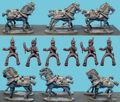 All Products, British Limber Horses with Rider