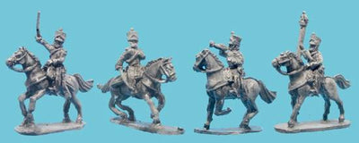 Miniatures, Age of Napoleon: French Chasseur Command in Habit-Veste