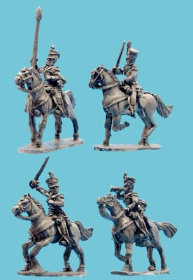 Miniatures, Age of Napoleon: British Light Dragoon Command in Shako