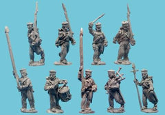 War of 1812: British Highlanders in Trews with Command