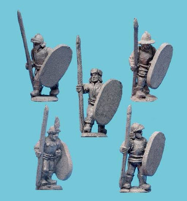 Miniatures, Italian Wars: Italian Infantry Spearmen with Shields