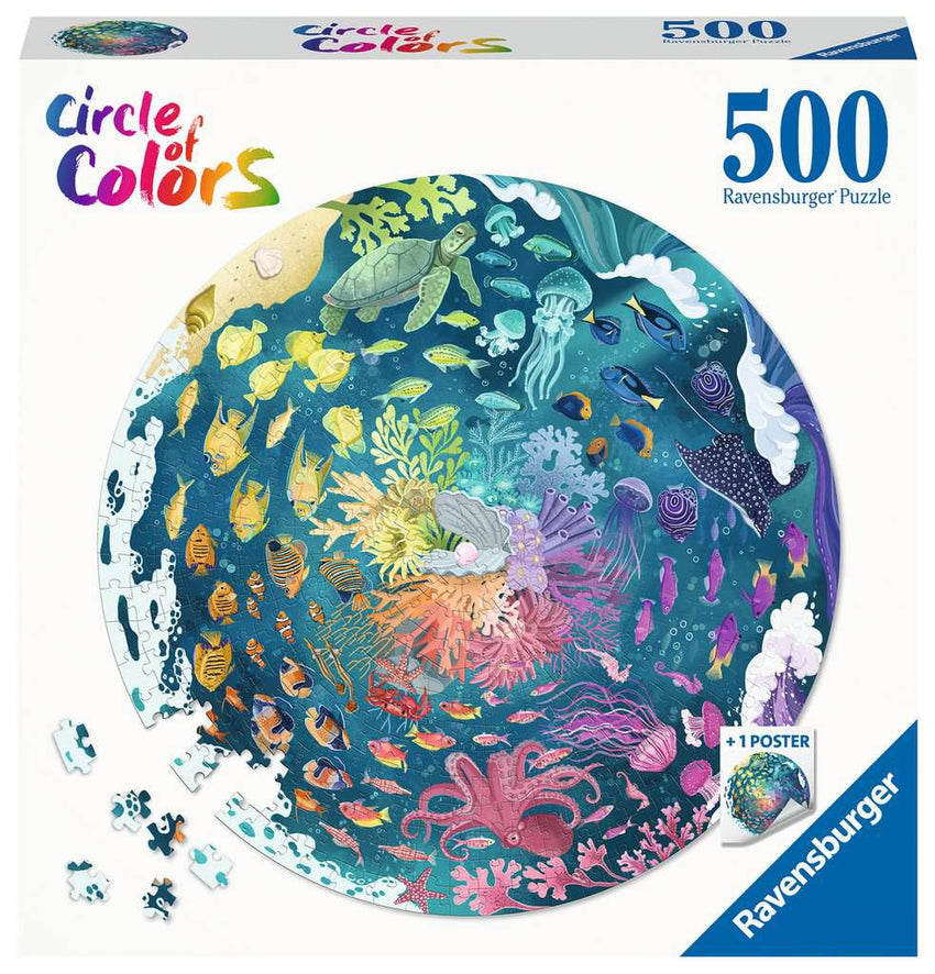 Circle of Colors: Ocean 500pc Round Puzzle