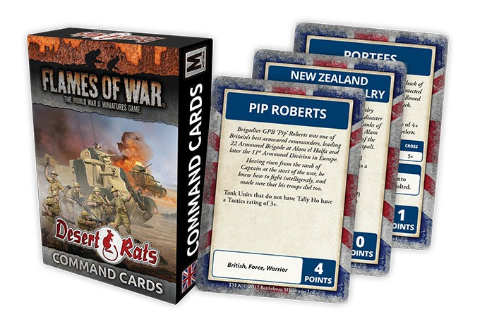 Flames of War: Desert Rats Command Cards