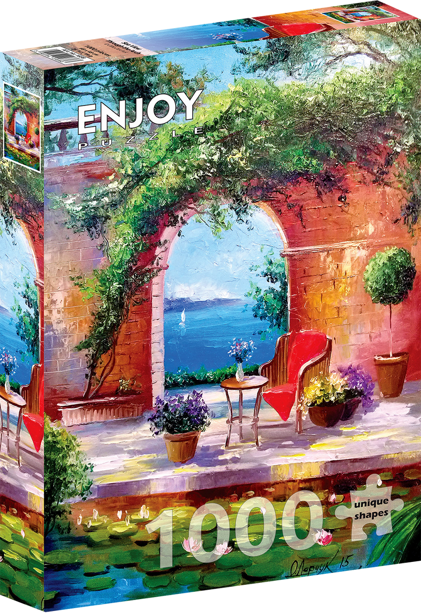 Enjoy Puzzle: Sea View Through the Arch 1000pc Puzzle