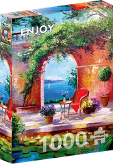 Enjoy Puzzle: Sea View Through the Arch 1000pc Puzzle