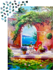 Enjoy Puzzle: Sea View Through the Arch 1000pc Puzzle