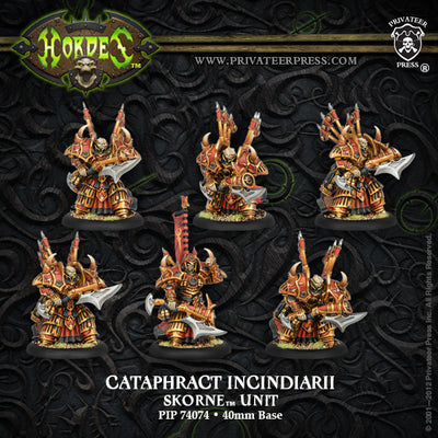 Miniatures, Hordes: Skorne – Cataphract Incindiarii Unit