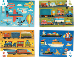 Crocodile Creek: Vehicles 4-in-1 Puzzles
