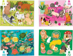 Crocodile Creek: Playful Pets 4-in-1 Puzzles