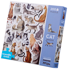 Crocodile Creek: Cat Breeds 200pc Puzzle