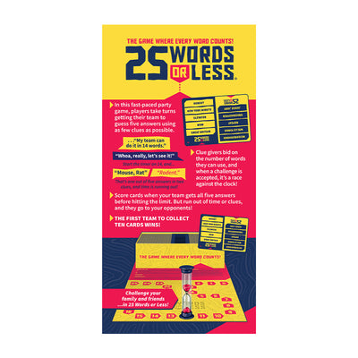 Word Games, 25 Words or Less