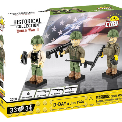 COBI - Construction Blocks, COBI D-Day 6 June 1944 Figures 33pc