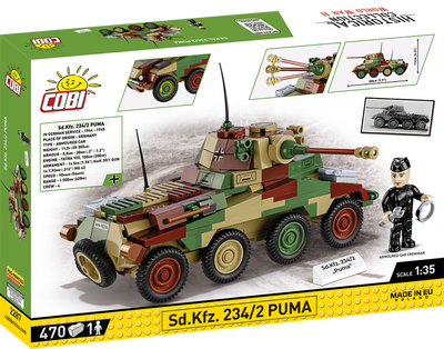 COBI - Construction Blocks, COBI Sd.Kfz. 234/2 PUMA Armored Vehicle 470pc