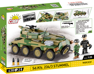 COBI - Construction Blocks, COBI Sd.Kfz. 234/3 Stummel Armored Vehicle 438pc