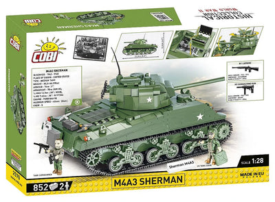 COBI - Construction Blocks, COBI M4A3 Sherman Tank 852pc