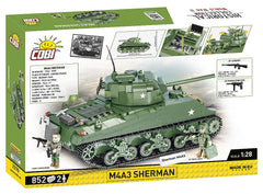 COBI M4A3 Sherman Tank 852pc