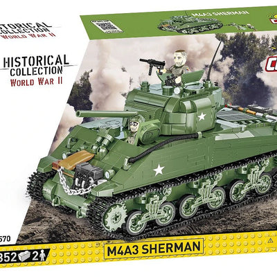 COBI - Construction Blocks, COBI M4A3 Sherman Tank 852pc