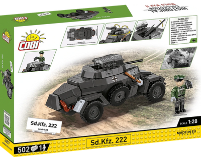COBI - Construction Blocks, COBI Sd.Kfz. 222 Armored Vehicle 502pc