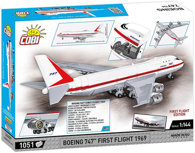 COBI - Construction Blocks, COBI FIRST FLIGHT EDITION Boeing 747 Passenger Jet 1051pc
