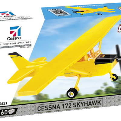 COBI - Construction Blocks, COBI Cessna 172 Skyhawk Aircraft Yellow 160pc